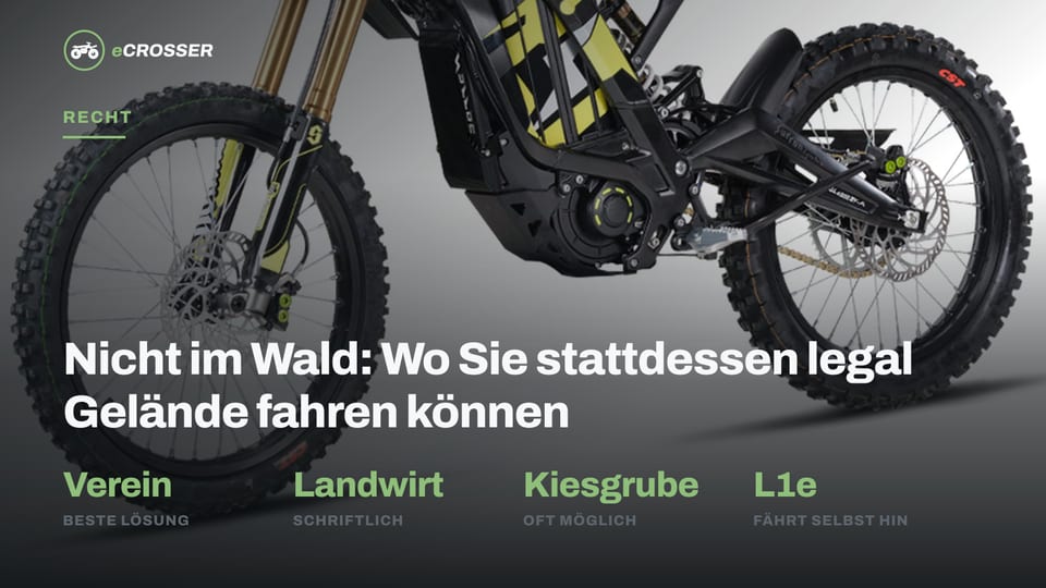 Nicht im Wald: Wo Sie stattdessen legal Gelände fahren können