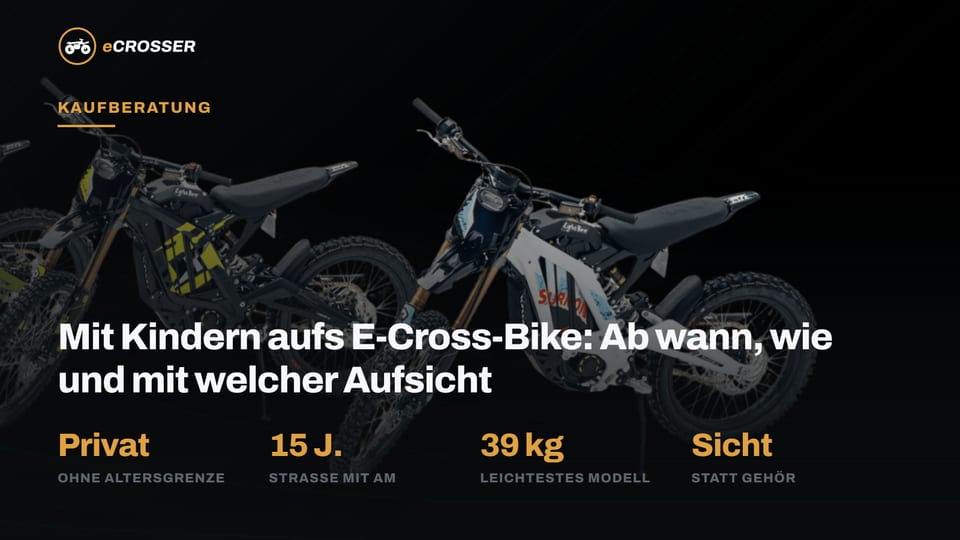 Mit Kindern aufs E-Cross-Bike: Ab wann, wie und mit welcher Aufsicht