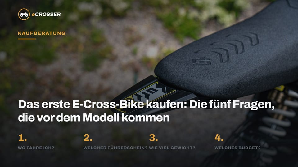 Das erste E-Cross-Bike kaufen: Die fünf Fragen, die vor dem Modell kommen