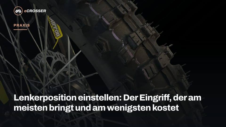 Lenkerposition einstellen: Der Eingriff, der am meisten bringt und am wenigsten kostet